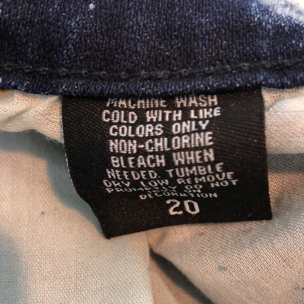 DAZL American Flag Acid Wash Long Line Bermuda Shorts NWT 20